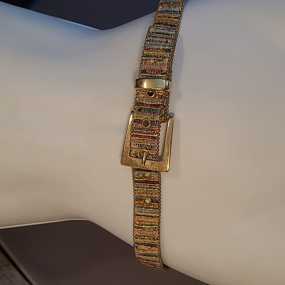 Vintage Multi Color Tapestry Belt